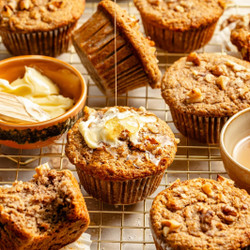 Whole Grain Banana Bran Muffins