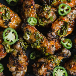 Grilled Chimichurri Chicken Wings