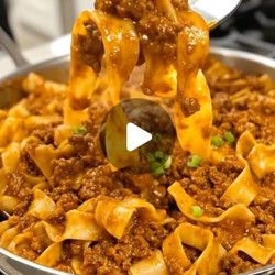 Mongolian Ground Beef Noodles