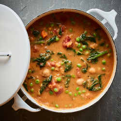 Smoky Chickpea, Red Lentil &amp; Vegetable Soup