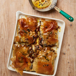 Mushroom And Onion Bougatsa