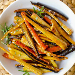 Honey Roasted Carrots And Parsnips