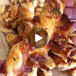 Christmas Cheese And Pancetta Puff Pastry Twists