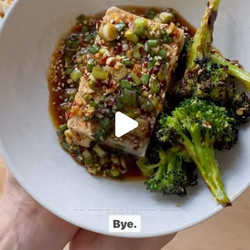 Warm Tofu With Spicy Garlic Sauce - vego