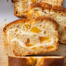 Gluten Free Cheesecake Swirl Peach Bread