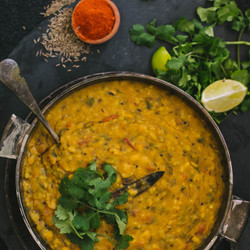 Khichdi With Carrot Greens