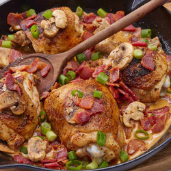 Keto Smothered Chicken Thighs