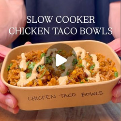 Slow Cooker Chicken Taco Bowls