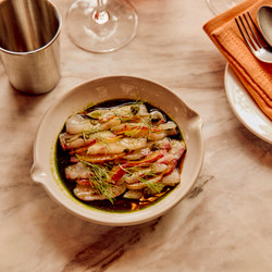 Kingfish Crudo (with All The Trimmings)