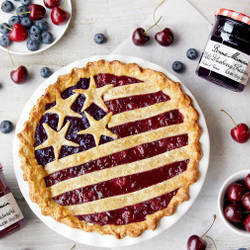 Blueberry-cherry Flag Pie