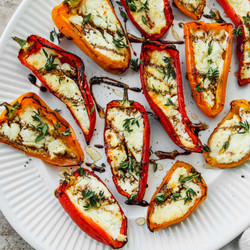 Goat Cheese Stuffed Mini Peppers (easy Appetizer!)