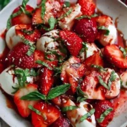 Balsamic Strawberry Caprese Salad