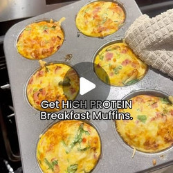 High Protein Breakfast Muffins