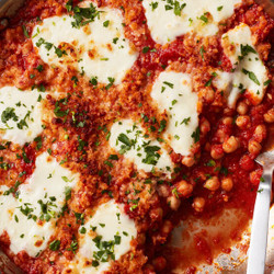 Skillet Chickpea Parmesan
