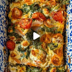 Healthy Sweet Potato And Spinach Breakfast Bake