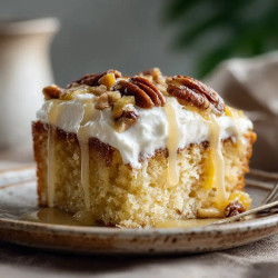 Southern Creamy Pineapple Pecan Cake