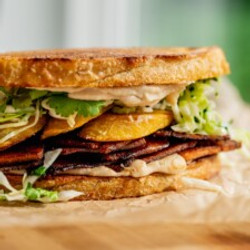Smoky Chipotle Tofu Sandwich With Quick Pickled Slaw