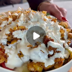 Chicken Shawarma Crispy Rice Salad