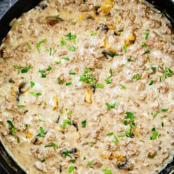Ground Beef and Mushroom Skillet Recipe