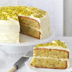 Pistachio And Rosewater Layer Cake