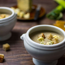Creamy Mushroom &amp; Blue Cheese Soup