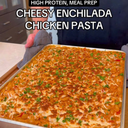 Cheesy Enchilada Chicken Pasta