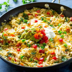 One-pan Chicken Fajita Rice
