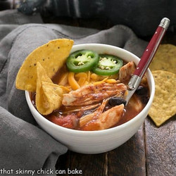 Slow Cooker Chicken Enchilada Soup