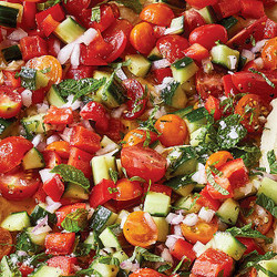 Israeli Vegetable Salad | Hummus