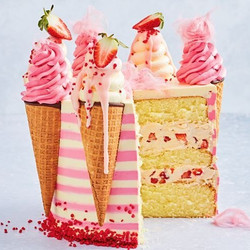 Ice-cream Cone Cake birthday baking