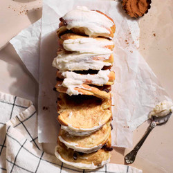 Sourdough Discard Cinnamon Roll Pull Apart Bread