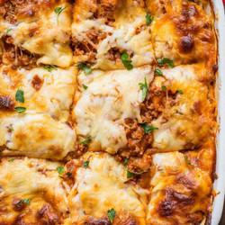 Mom's Cottage Cheese Lasagna