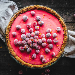 Creamy Cranberry Pie Recipe With Gingersnap Crust