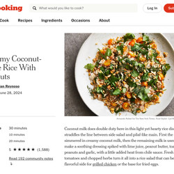 Creamy Coconut-lime Rice With Peanuts