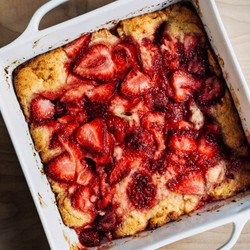 Strawberry Spoon Cake (strawberry Cobbler)