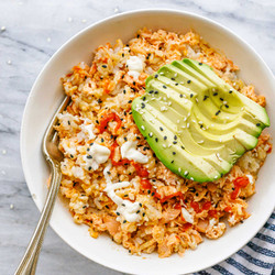 Simple Bowl of Salmon &amp; Rice