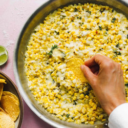 20-minute Cheesy Green Chile Sweet Corn Dip