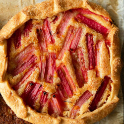 Rhubarb, Orange And Frangipane Galette