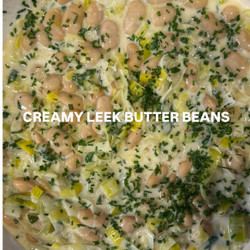 Creamy Leek Butter Beans