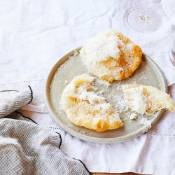 Fico’s Pizza Fritta With Bagna Cauda And Parmigiano-reggiano