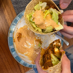 Crispy Chicken Parma Wrap