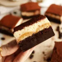 Vegan Tiramisu Brownies