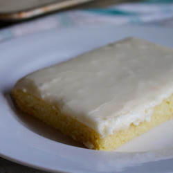 White Texas Sheet Cake