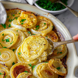 Roasted Parmesan Creamed Onions