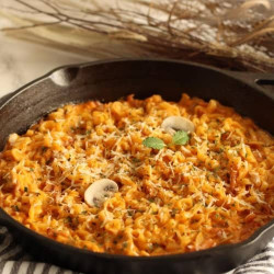 Creamy Carbonara Ramen Bake
