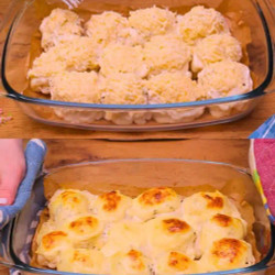Cheesy Cauliflower With Yogurt Sauce