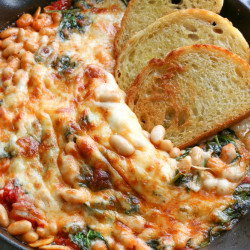 Cheesy White Bean Tomato Bake Recipe