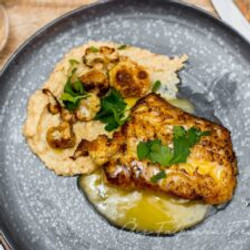 Torskrygg Med Blomkålscréme Och Beurre Blanc