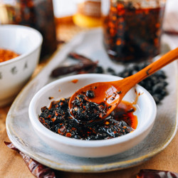 Homemade Chili Oil With Black Beans