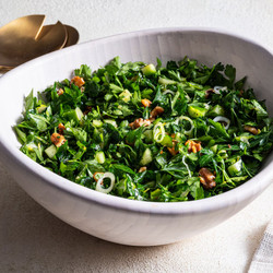 Parsley Salad With Cucumber And Walnuts